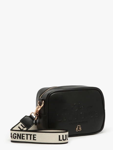 Cross Body Tas Logo Lulu castagnette Zwart logo YZERNAY ander zicht 2